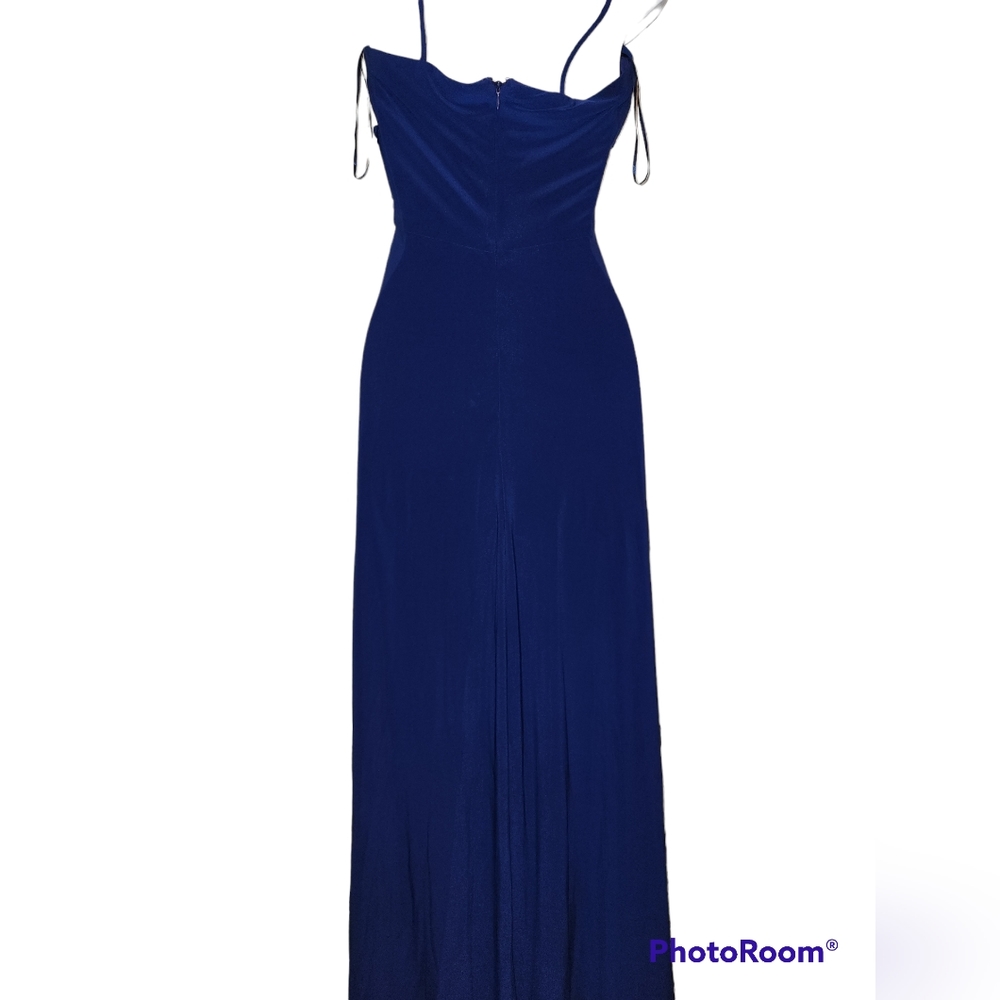 NWT J. Taylor Blue Long Formal Dress Size 4 - Picture 3 of 6